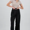 Pantalon wide leg detalle resorte