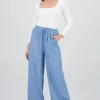 Pantalones ligeros pierna amplia tacto super suave