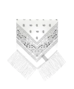 Pañuelo bandana flecos brillos