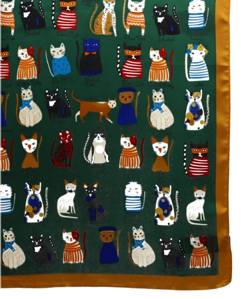 Pañuelo Estampado Gatos