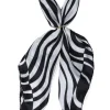 Pañuelo satinado animal print bicolor