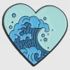 Pin corazon olas