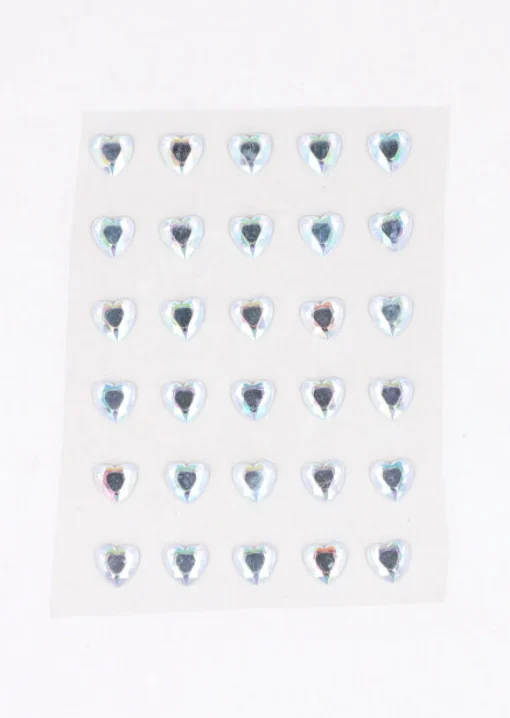 Plantilla brillos corazones