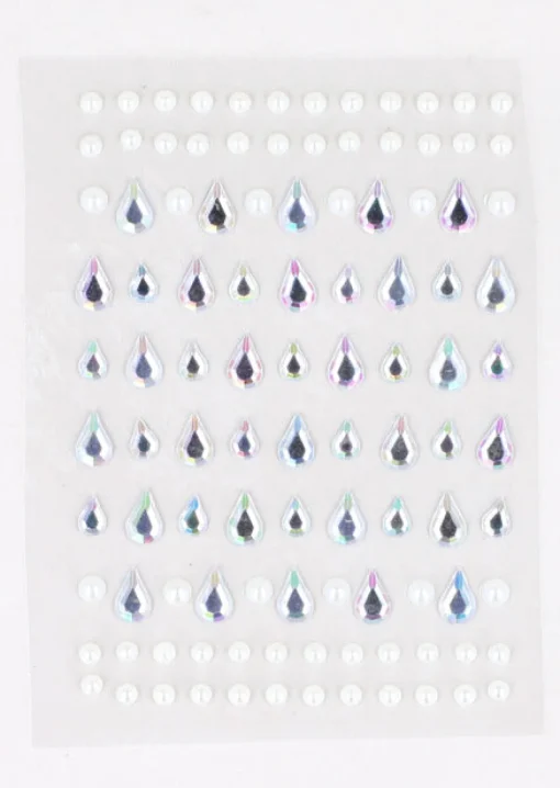 Plantilla brillos gota perlas