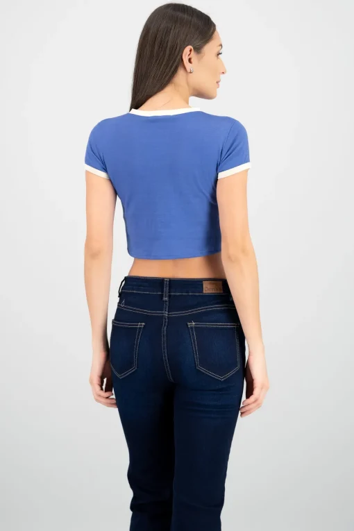 Playera contrastes boston