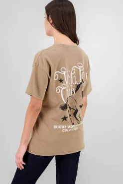 Playera estampado oversized