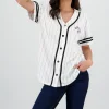 Playera jersey oversized new york