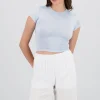 Playera larga manga corta