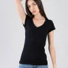 Playera manga corta cuello redondo