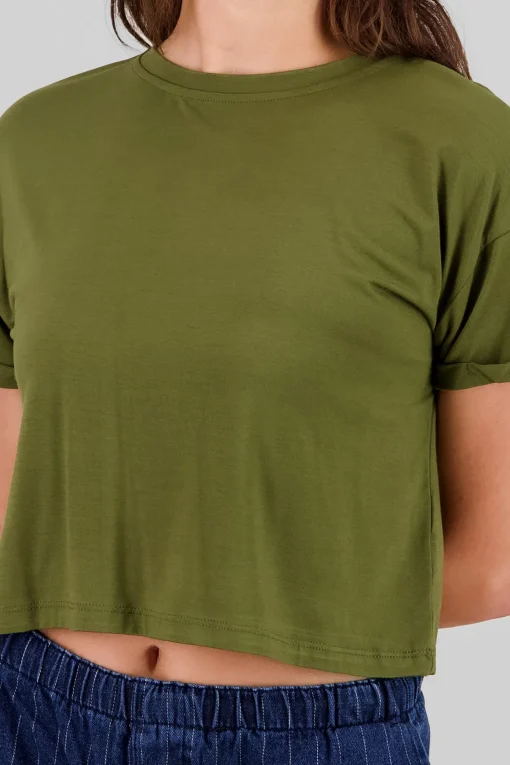 PLayera manga corta cuello redondo