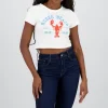 Playera manga corta estampado