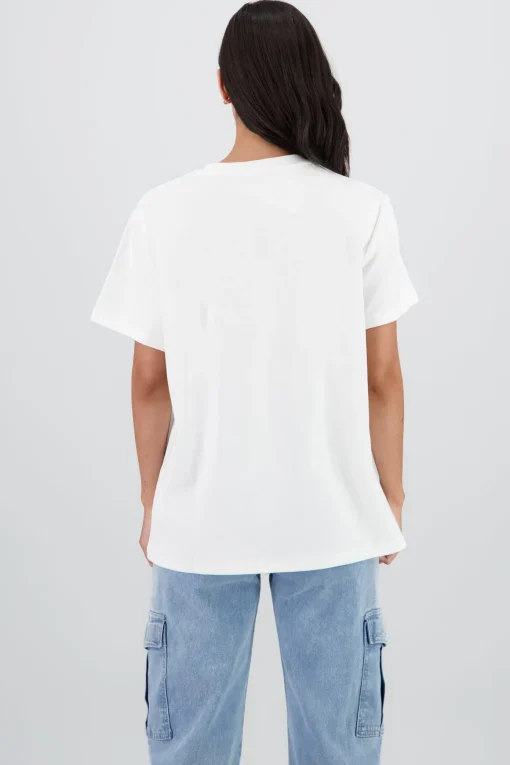 Playera manga corta estampado frutas
