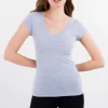 Playera manga corta lisa