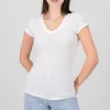 Playera manga corta lisa
