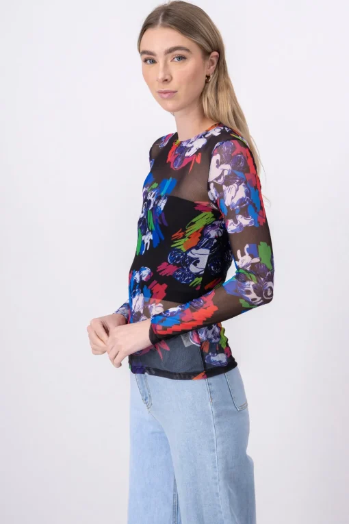Playera mesh Mickey Mouse