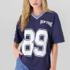 Playera oversize estampado numero