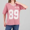Playera oversize estampado numero