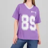 Playera oversize estampado numero
