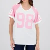 Playera oversized numero contraste
