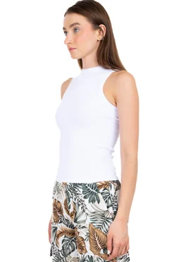 Playera tank acanalada lisa