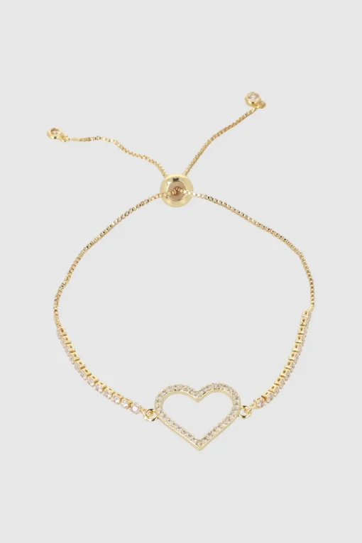 Pulsera corazon silueta