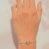 Pulsera mariposa brillos