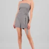 Romper strapless detalle cinturon