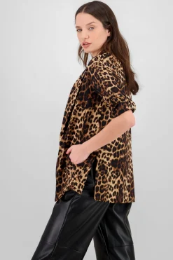 Saco detalle manga animal print