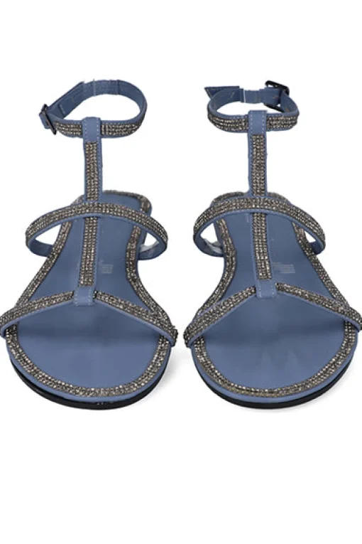 Sandalia gladiador brillos