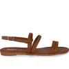 Sandalia tiras efecto piel pulsera