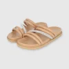 Sandalia tiras mix brillos