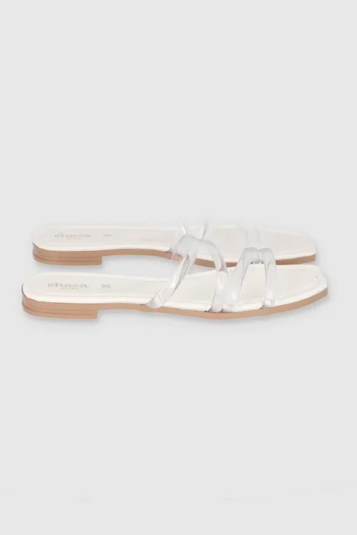 Sandalia Tiras Transparentes Pu
