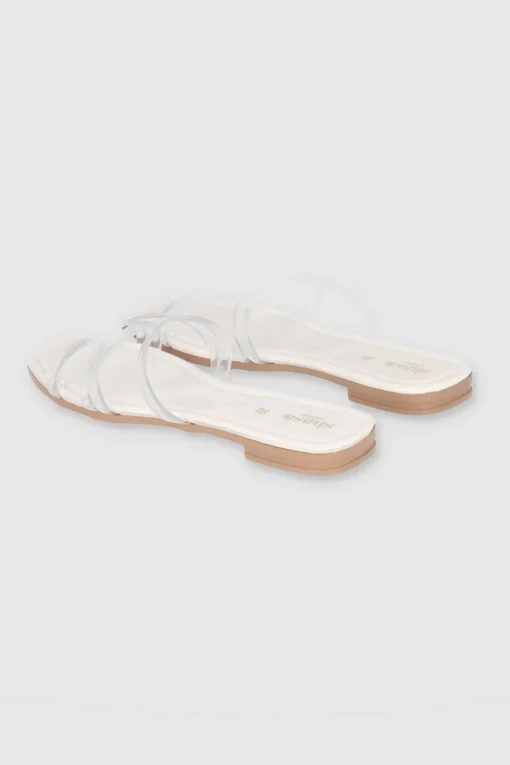 Sandalia Tiras Transparentes Pu