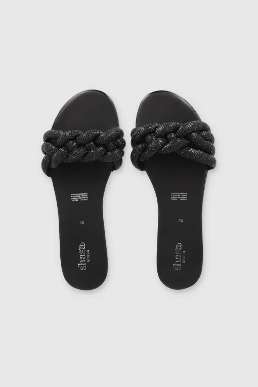 Sandalia Trenza Brillos