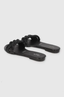 Sandalia Trenza Brillos