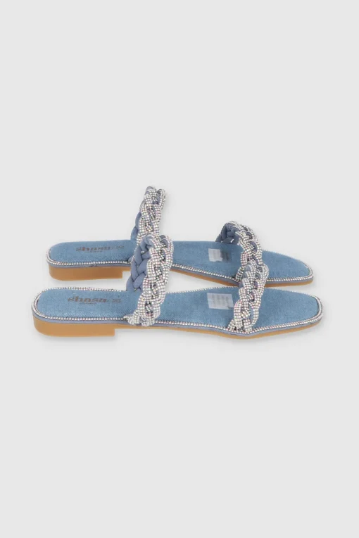 Sandalia Trenza Cerco Brillos