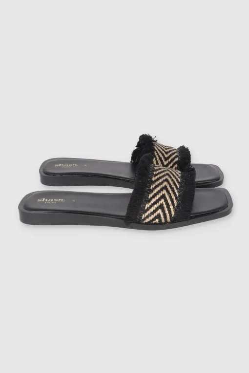 SANDALIA YUTE CHEVRON DESHILADA