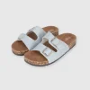 Sandalias 2 Hebillas Efecto Corcho