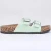 Sandalias 2 Hebillas Efecto Corcho