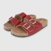 Sandalias 2 Hebillas Efecto Corcho