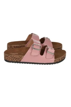 Sandalias 2 Hebillas Efecto Corcho