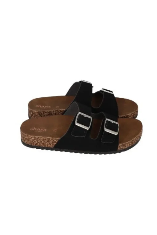 Sandalias 2 Hebillas Efecto Corcho
