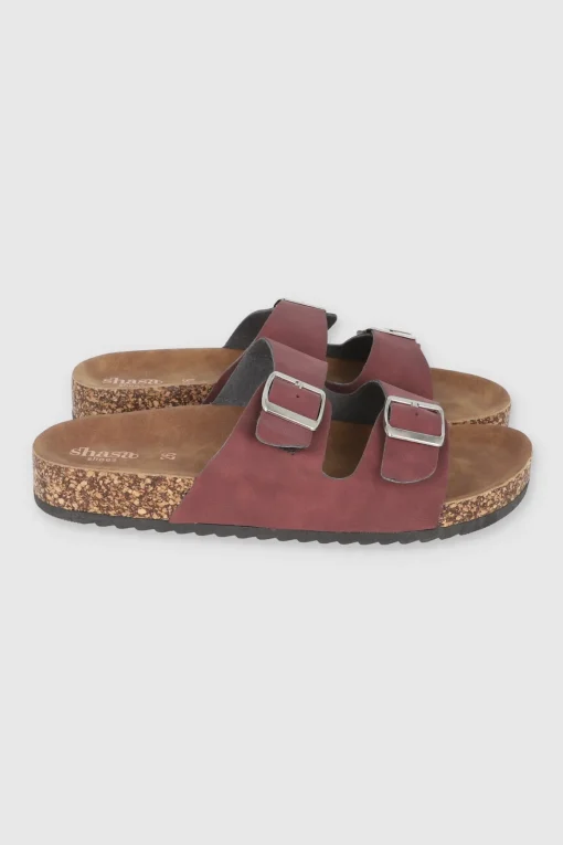 Sandalias 2 Hebillas Efecto Corcho