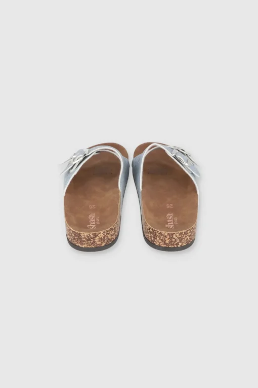 Sandalias 2 Hebillas Efecto Corcho