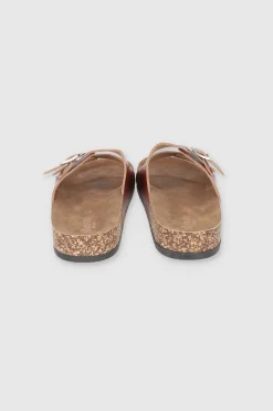 Sandalias 2 Hebillas Efecto Corcho