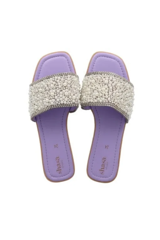 Sandalias pala aplicaciones perlas
