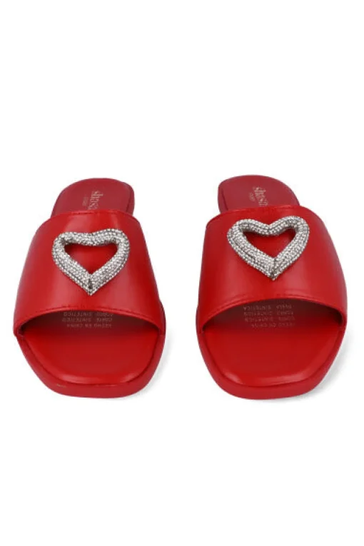 Sandalias pala broche corazón