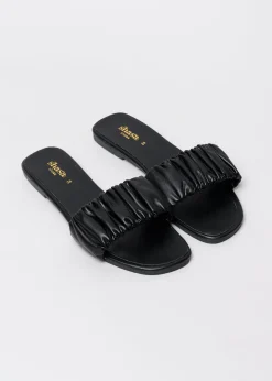 Sandalias pala tira rugosa