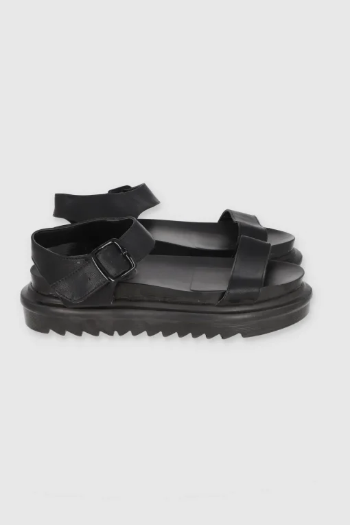 Sandalias Plataforma Suela Track Tiras Lisas