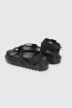 Sandalias Plataforma Suela Track Tiras Lisas